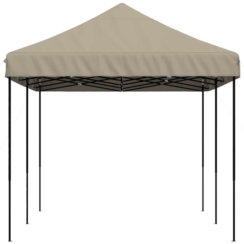 Foldable Party Tent Pop-Up Taupe 580x292x315 cm