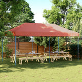 Foldable Party Tent Pop-Up Terracotta 580x292x315 cm