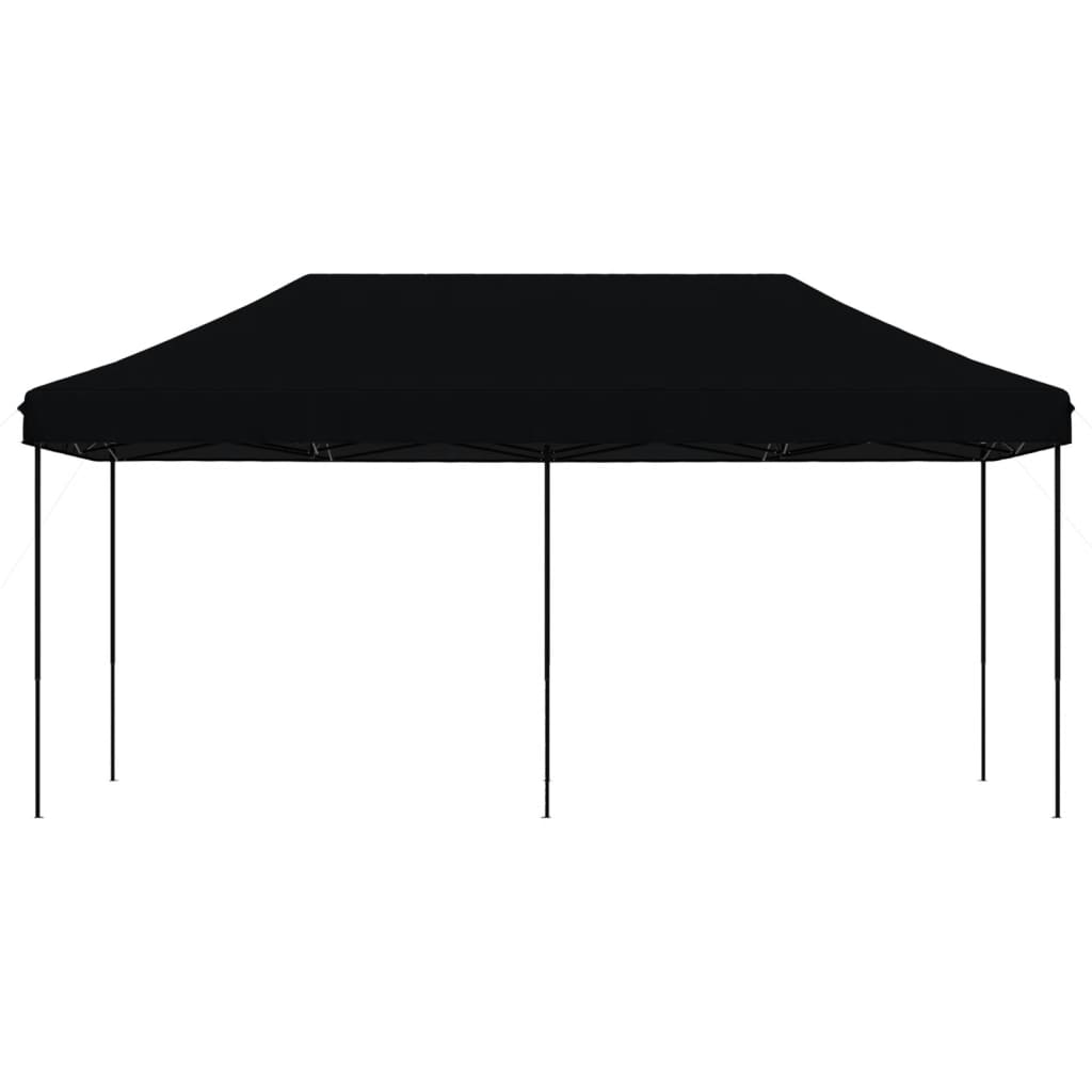 Foldable Party Tent Pop-Up Black 580x292x315 cm