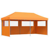 Foldable Party Tent Pop-Up with 3 Sidewalls Orange