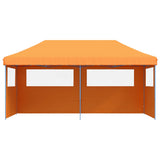 Foldable Party Tent Pop-Up with 3 Sidewalls Orange