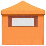 Foldable Party Tent Pop-Up with 3 Sidewalls Orange