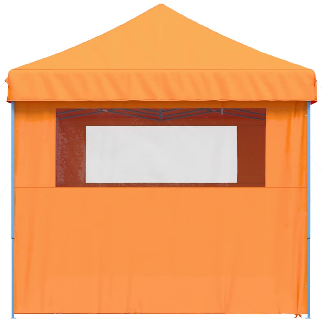 Foldable Party Tent Pop-Up with 4 Sidewalls Orange