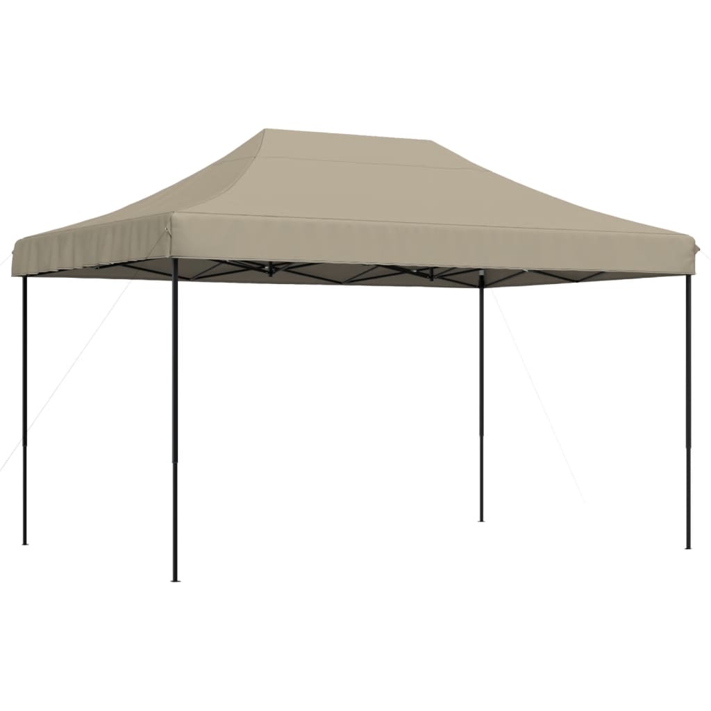 Foldable Party Tent Pop-Up Taupe 440x292x315 cm