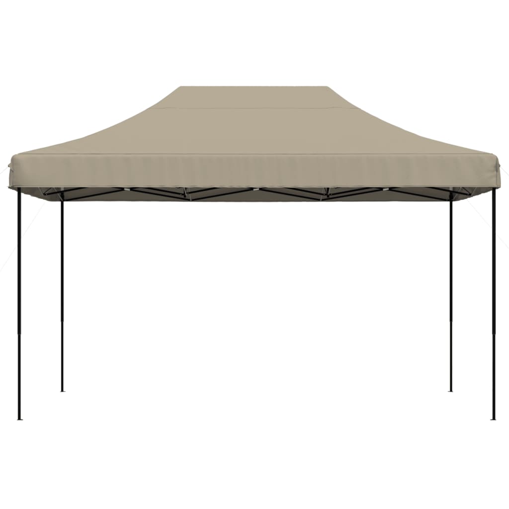 Foldable Party Tent Pop-Up Taupe 440x292x315 cm