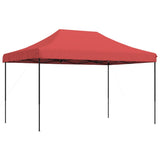 Foldable Party Tent Pop-Up Burgundy 440x292x315 cm