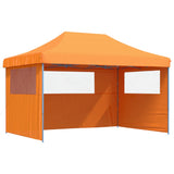 Foldable Party Tent Pop-Up with 3 Sidewalls Orange