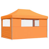 Foldable Party Tent Pop-Up with 3 Sidewalls Orange