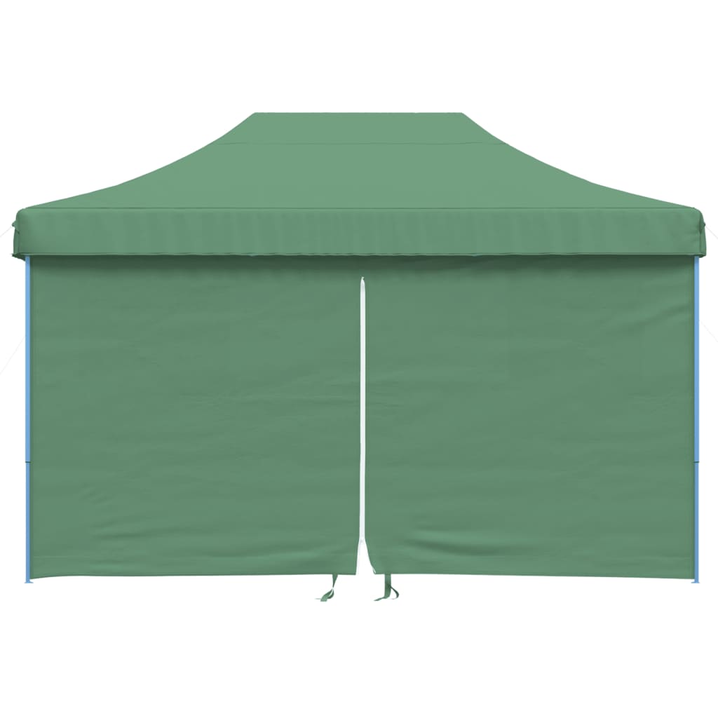 Foldable Party Tent Pop-Up with 4 Sidewalls Green