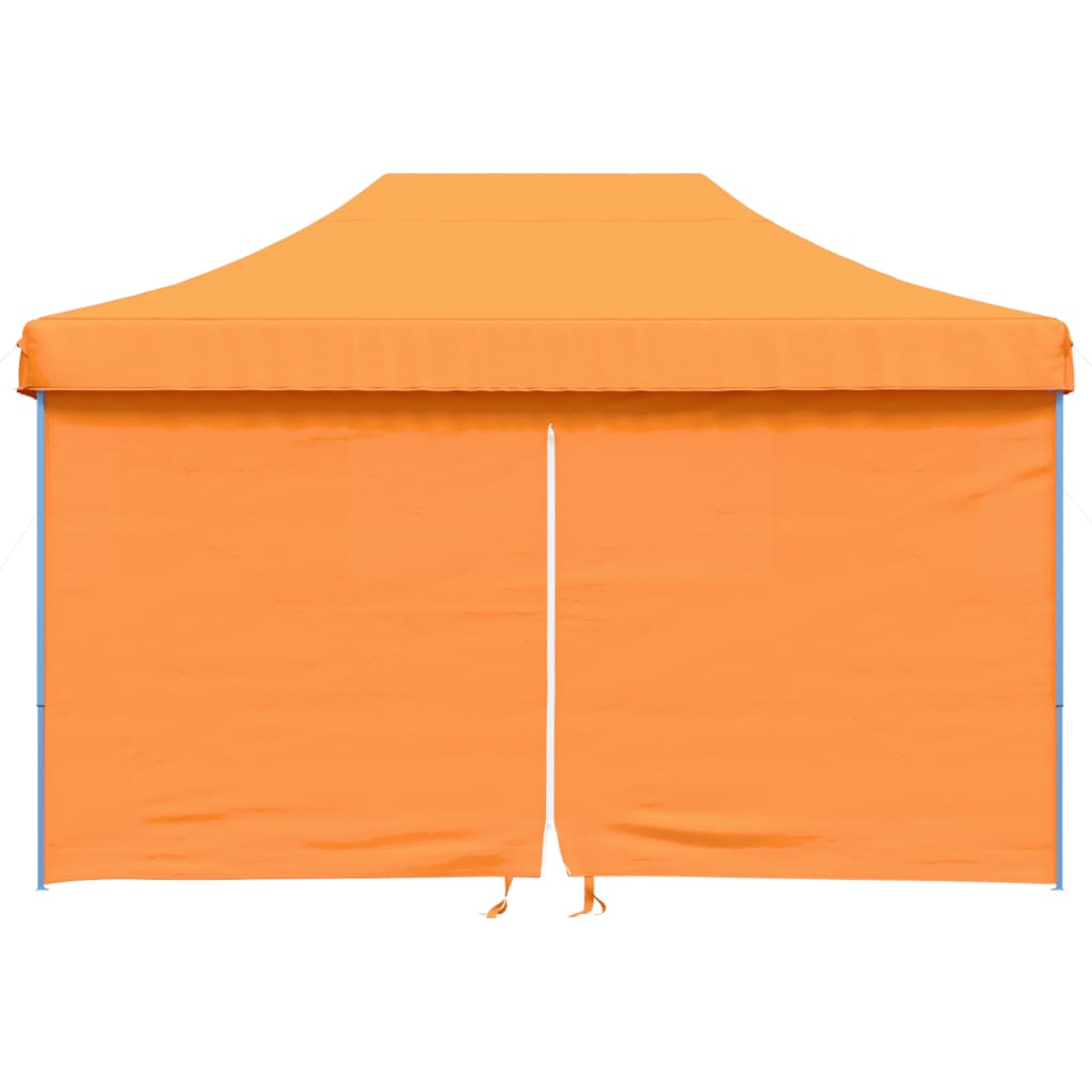 Foldable Party Tent Pop-Up with 4 Sidewalls Orange