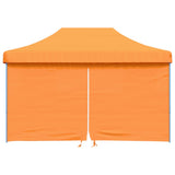 Foldable Party Tent Pop-Up with 4 Sidewalls Orange