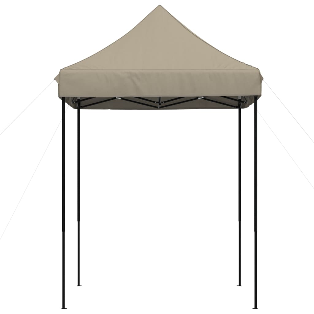 Foldable Party Tent Pop-Up Taupe 200x200x306 cm