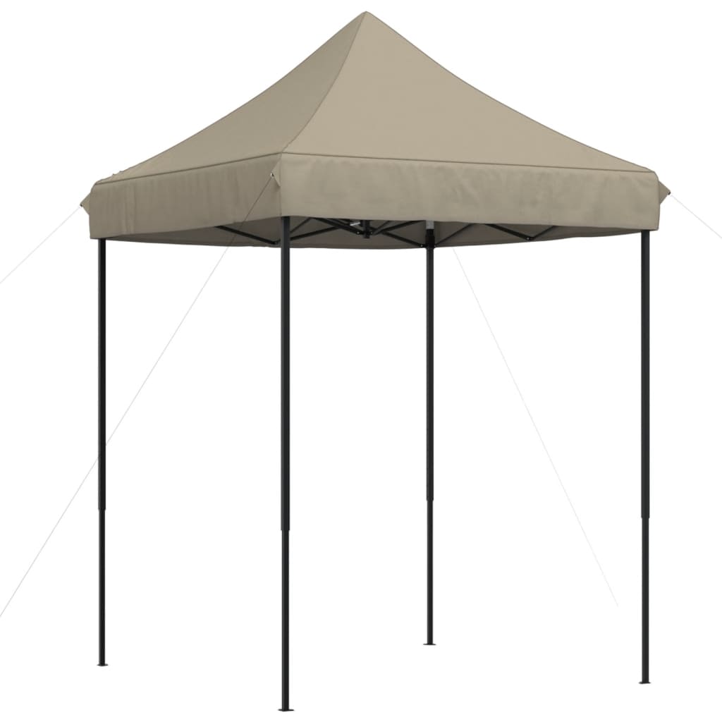 Foldable Party Tent Pop-Up Taupe 200x200x306 cm