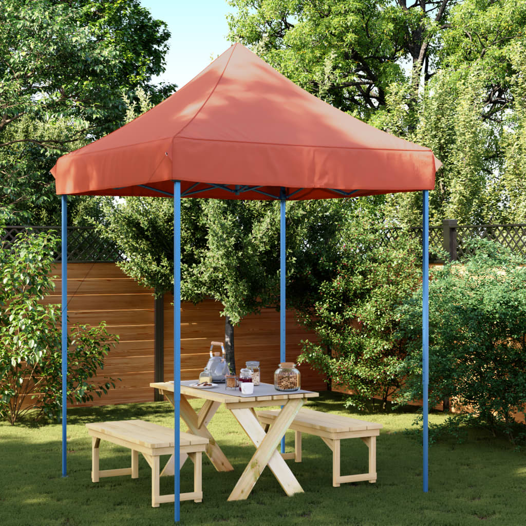 Foldable Party Tent Pop-Up Terracotta 200x200x306 cm