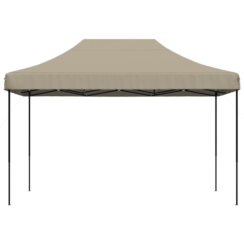 Foldable Party Tent Pop-Up Taupe 410x279x315 cm