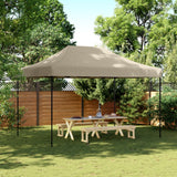 Foldable Party Tent Pop-Up Taupe 410x279x315 cm