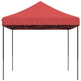 Foldable Party Tent Pop-Up Burgundy 410x279x315 cm