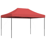 Foldable Party Tent Pop-Up Burgundy 410x279x315 cm