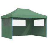 Foldable Party Tent Pop-Up with 3 Sidewalls Green