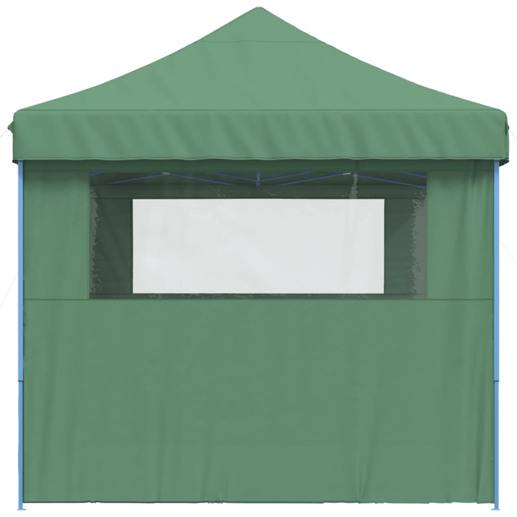 Foldable Party Tent Pop-Up with 3 Sidewalls Green