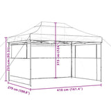 Foldable Party Tent Pop-Up with 3 Sidewalls Green