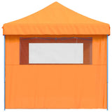 Foldable Party Tent Pop-Up with 3 Sidewalls Orange