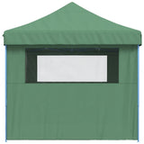 Foldable Party Tent Pop-Up with 4 Sidewalls Green
