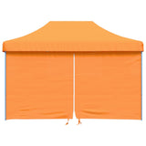 Foldable Party Tent Pop-Up with 4 Sidewalls Orange