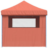 Foldable Party Tent Pop-Up with 4 Sidewalls Terracotta