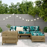 5 Piece Garden Sofa Set Impregnated Wood Pine