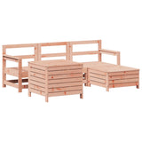 5 Piece Garden Sofa Set Solid Wood Douglas Fir