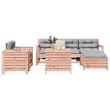 7 Piece Garden Sofa Set Solid Wood Douglas Fir