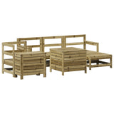 7 Piece Garden Sofa Set Impregnated Wood Pine