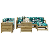 7 Piece Garden Sofa Set Impregnated Wood Pine