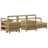 7 Piece Garden Sofa Set Impregnated Wood Pine