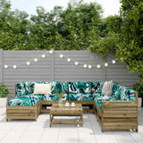 8 Piece Garden Sofa Set Impregnated Wood Pine