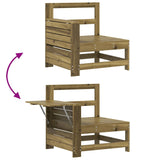 8 Piece Garden Sofa Set Impregnated Wood Pine