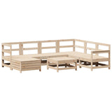 8 Piece Garden Sofa Set Solid Wood Pine