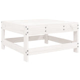 8 Piece Garden Sofa Set White Solid Wood Pine
