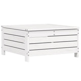 8 Piece Garden Sofa Set White Solid Wood Pine