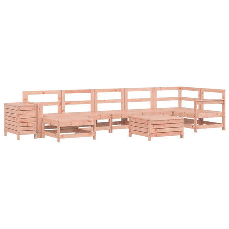 9 Piece Garden Sofa Set Solid Wood Douglas Fir