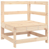 6 Piece Garden Sofa Set Solid Wood Pine