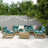 6 Piece Garden Sofa Set Impregnated Wood Pine