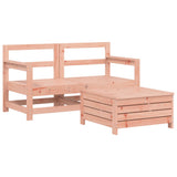 3 Piece Garden Sofa Set Solid Wood Douglas Fir