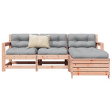 4 Piece Garden Sofa Set Solid Wood Douglas Fir