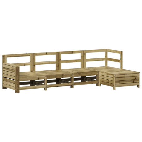 5 Piece Garden Sofa Set Impregnated Wood Pine