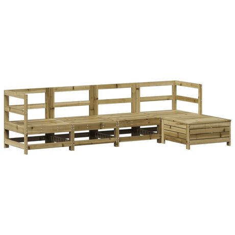 5 Piece Garden Sofa Set Impregnated Wood Pine