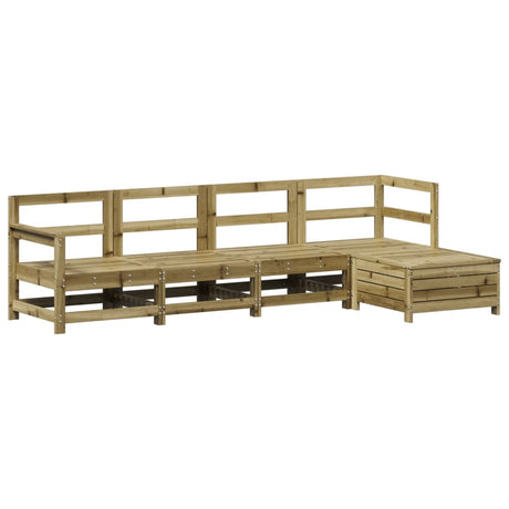 5 Piece Garden Sofa Set Impregnated Wood Pine
