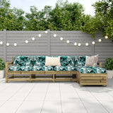 5 Piece Garden Sofa Set Impregnated Wood Pine