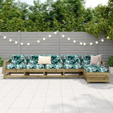 6 Piece Garden Sofa Set Impregnated Wood Pine